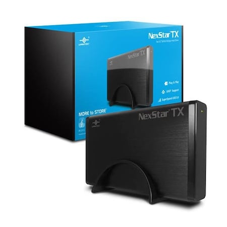 Vante A Machine Solutions Company Vantec NST-328S3-BK 3.5 in. NexStar TX SATA3 External Hard Drive Enclosure NST-328S3-BK